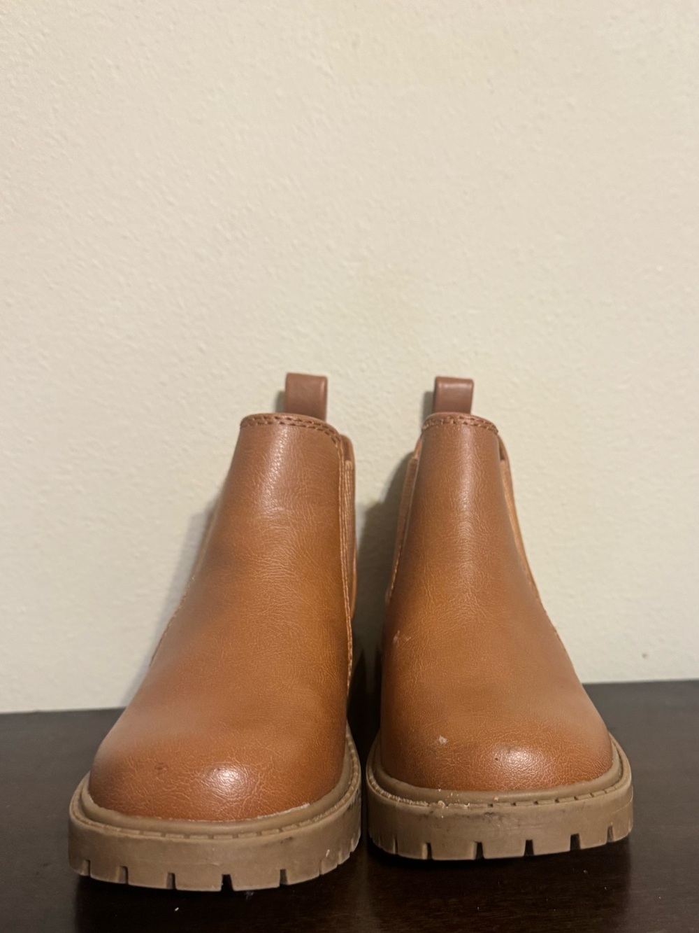 Old Navy Tan Kids Chelsea Boots